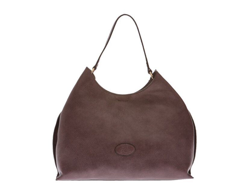 Brown leather hobo bag from The Bridge